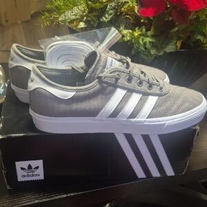 Adidas Men's ADI - EASE PREMIER Charcoal and White Skateboarding Sneakers Sz 11
